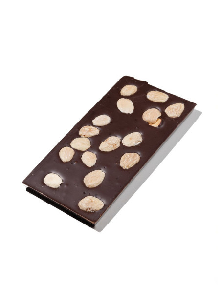 Tableta Chocolate Negro con Almendra | Chocolates Mendaro