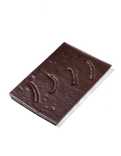 Tabletón chocolate negro con naranja | Chocolates Mendaro