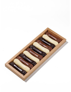 Lenguas de gato / Caja de 24 | Chocolates Mendaro