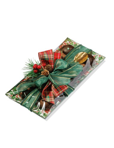 Fuente de cristal 21 bombones | Chocolates Mendaro